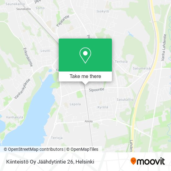 Kiinteistö Oy Jäähdytintie 26 map