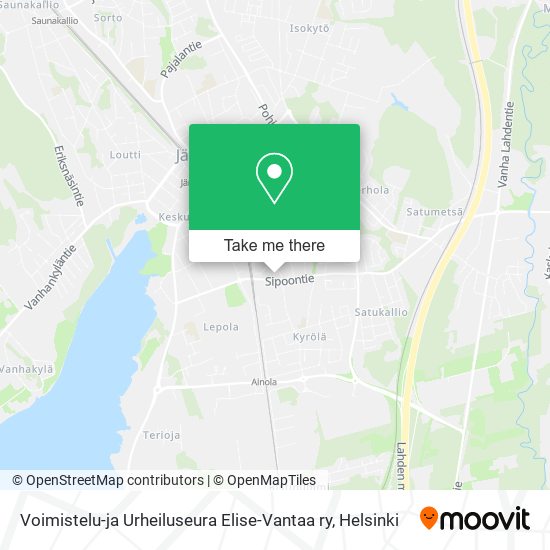 Voimistelu-ja Urheiluseura Elise-Vantaa ry map