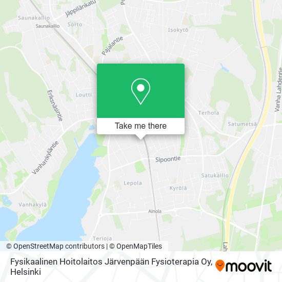 Fysikaalinen Hoitolaitos Järvenpään Fysioterapia Oy map