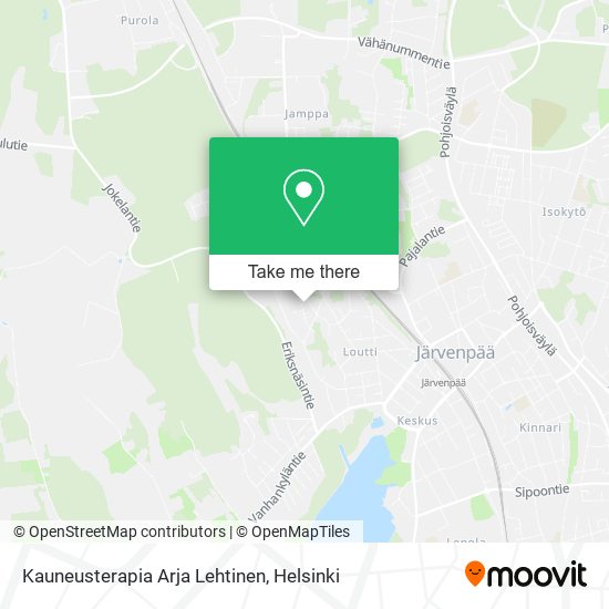 Kauneusterapia Arja Lehtinen map