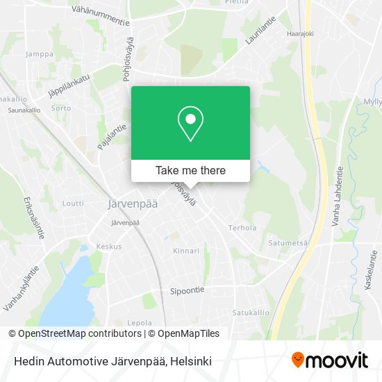 Hedin Automotive Järvenpää map