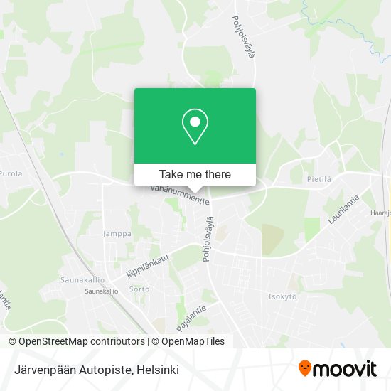 Järvenpään Autopiste map