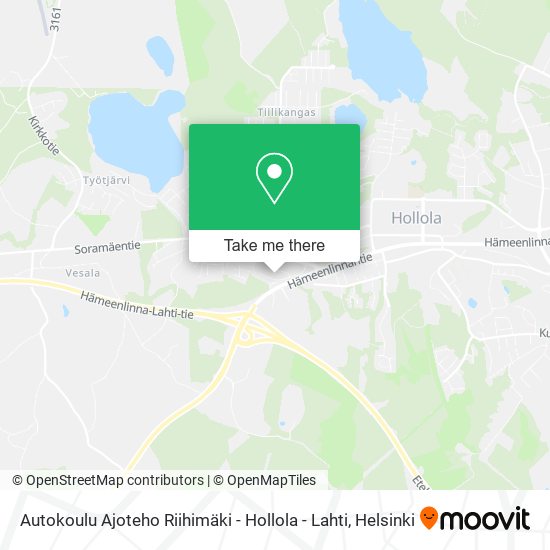 Autokoulu Ajoteho Riihimäki - Hollola - Lahti map
