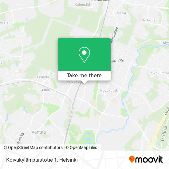 Koivukylän puistotie 1 map