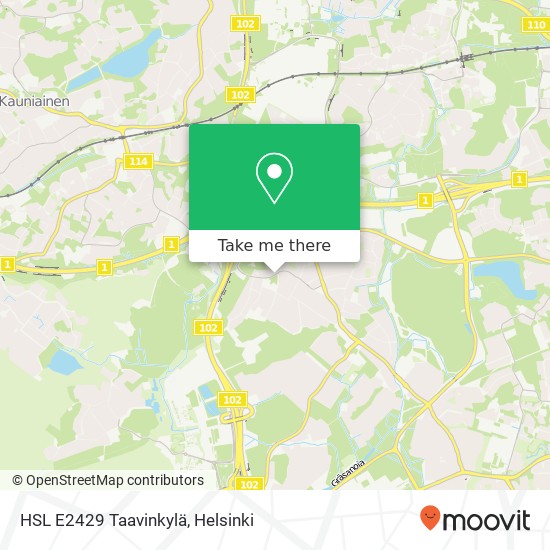 HSL E2429 Taavinkylä map