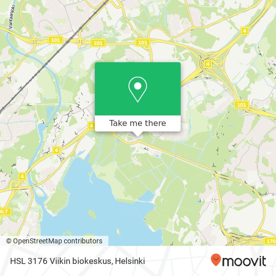 HSL 3176 Viikin biokeskus map