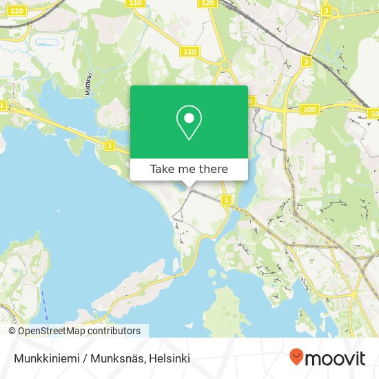 Munkkiniemi / Munksnäs map