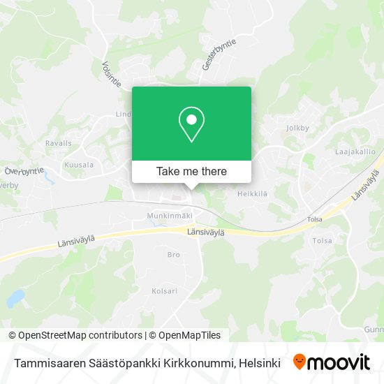 Tammisaaren Säästöpankki Kirkkonummi map