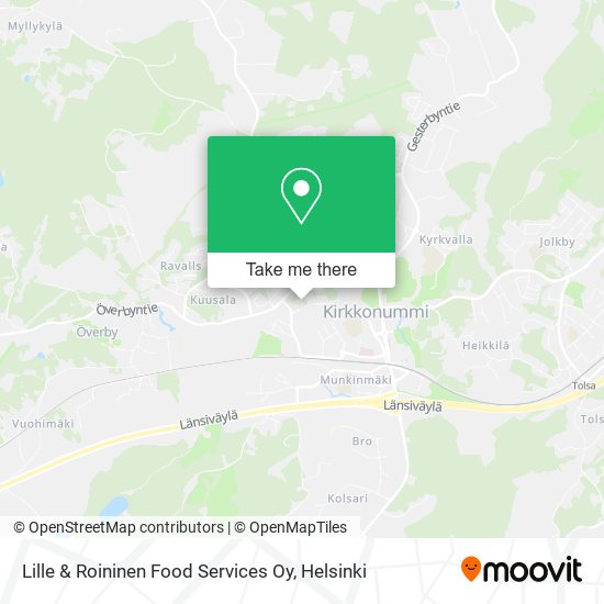 Lille & Roininen Food Services Oy map