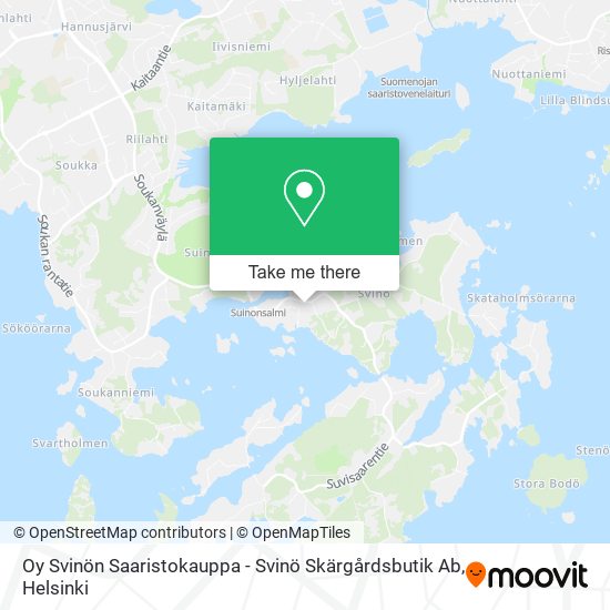 Oy Svinön Saaristokauppa - Svinö Skärgårdsbutik Ab map