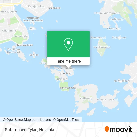 Sotamuseo Tykis map