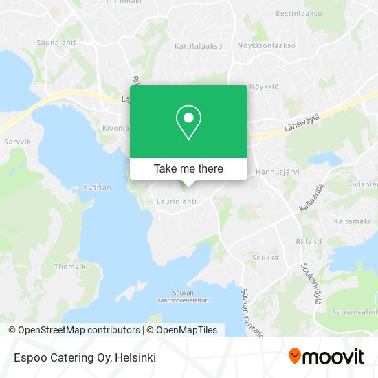 Espoo Catering Oy map