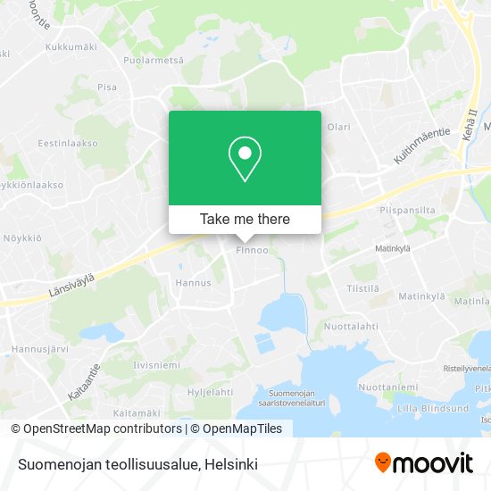 Suomenojan teollisuusalue map
