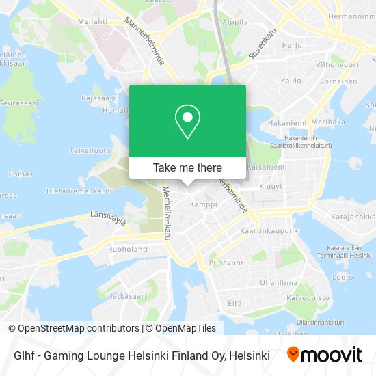 Glhf - Gaming Lounge Helsinki Finland Oy map