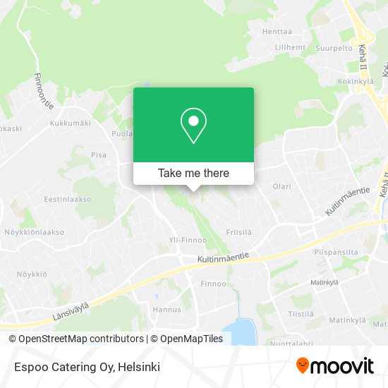 Espoo Catering Oy map