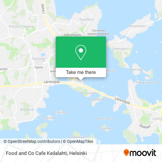 Food and Co Cafe Keilalahti map