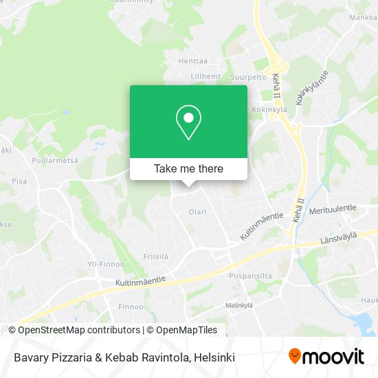 Bavary Pizzaria & Kebab Ravintola map