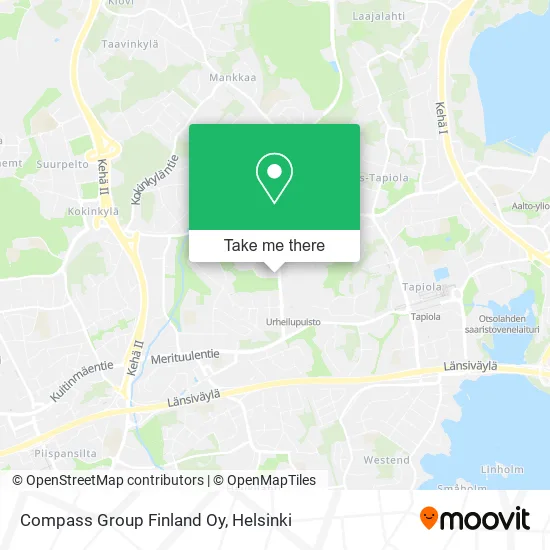 Compass Group Finland Ltd map