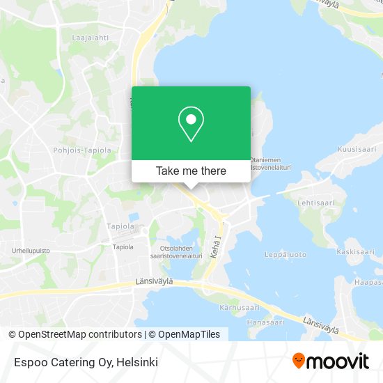 Espoo Catering Oy map