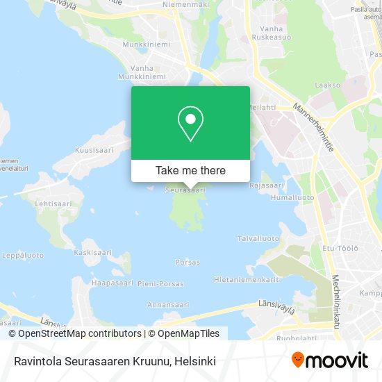 Ravintola Seurasaaren Kruunu map