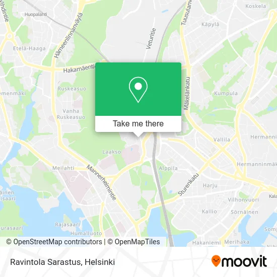 Restaurant Sarastus map