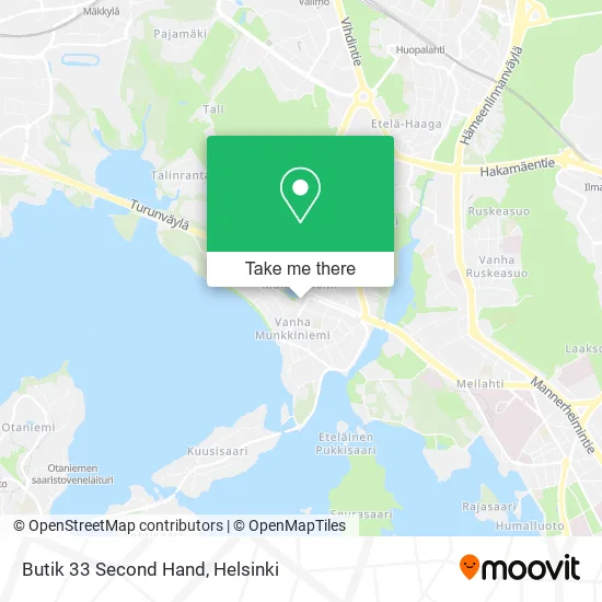 Butik 33 Second Hand map