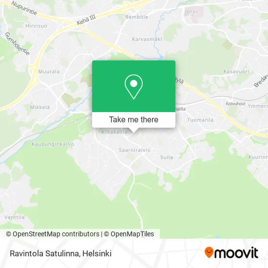 Satulinna Restaurant map