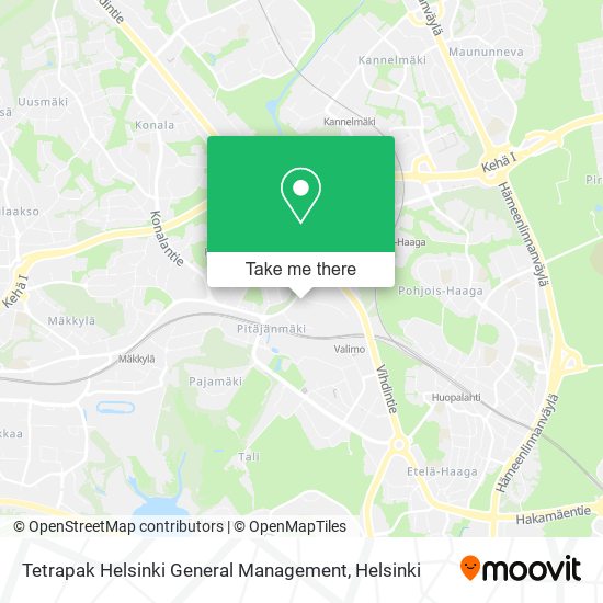 Tetrapak Helsinki General Management map