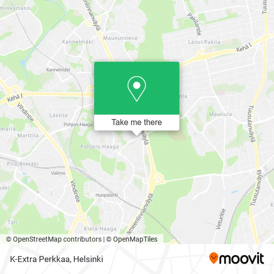 K-Extra Perkkaa map