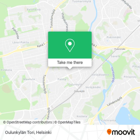 Oulunkylän Tori map