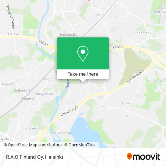 R.A.O Finland Ltd map