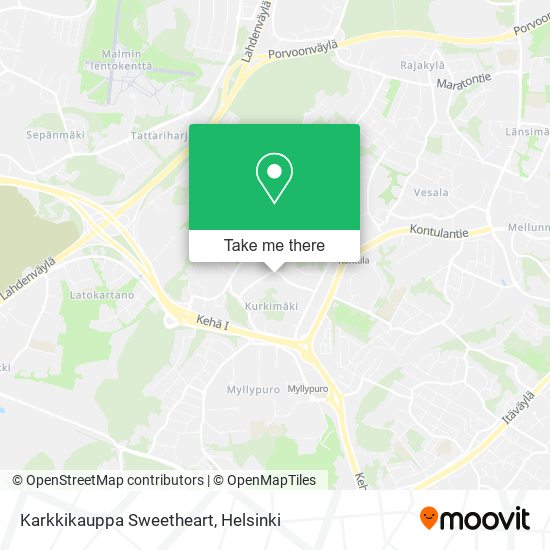 Karkkikauppa Sweetheart map