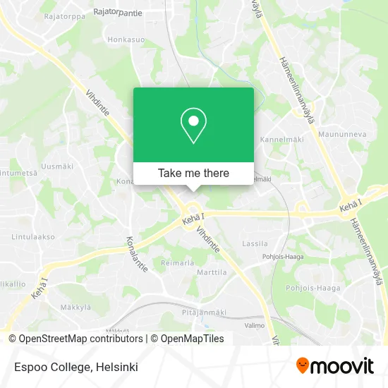 Espoo College map