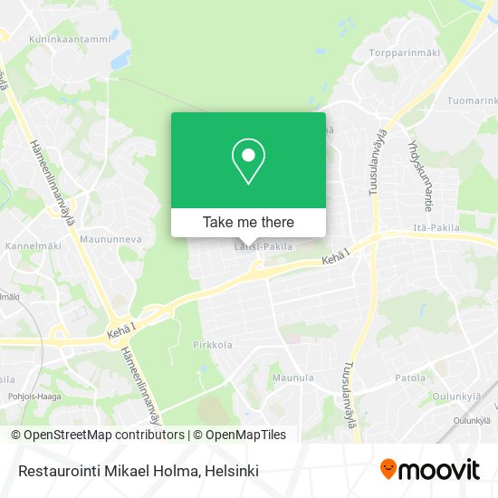 Restaurointi Mikael Holma map