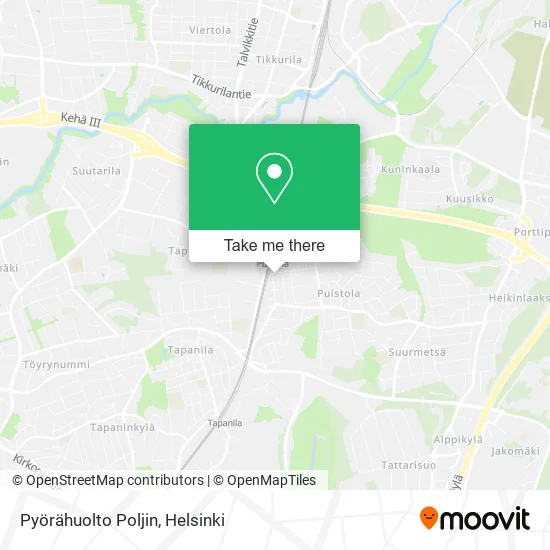 Pyörähuolto Poljin map