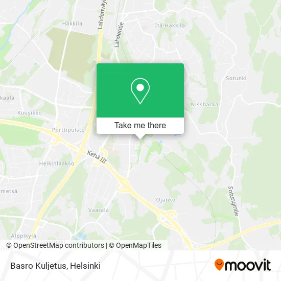 Basro Kuljetus map