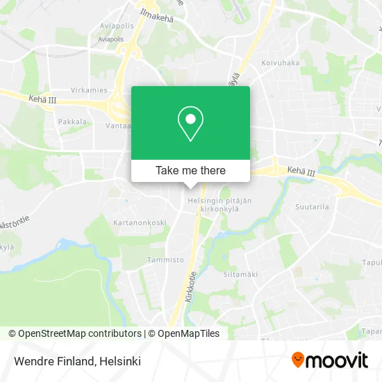 Wendre Finland map