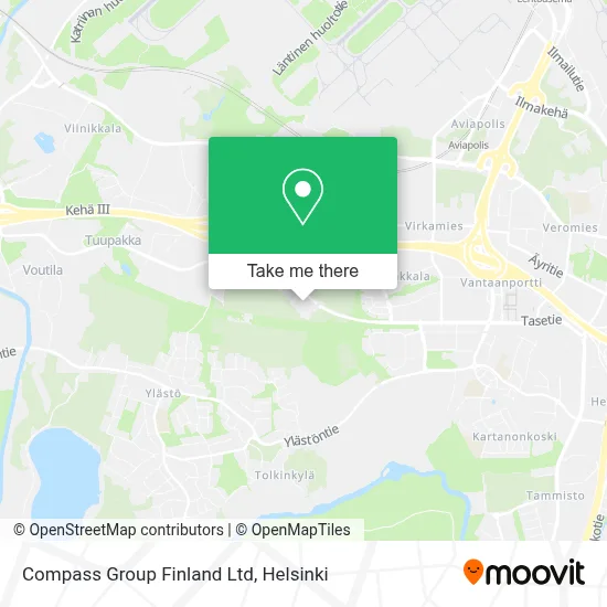 Compass Group Finland Ltd map
