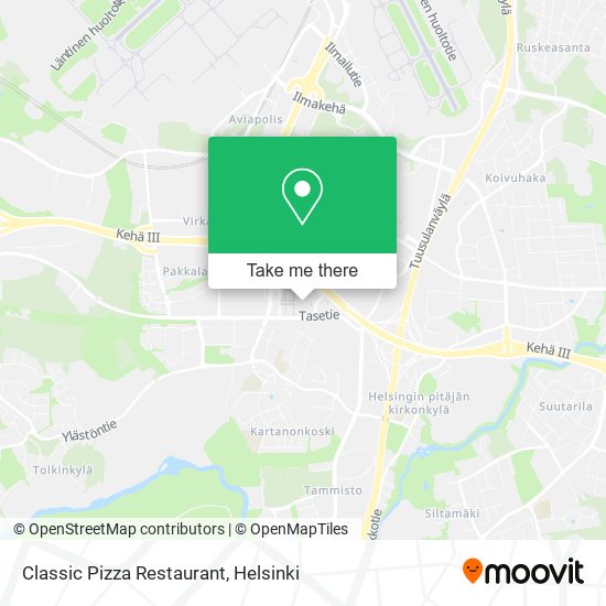 Classic Pizza Restaurant map