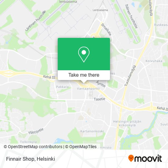 Finnair Shop map