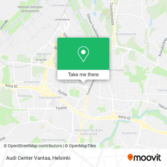 Audi Center Vantaa map