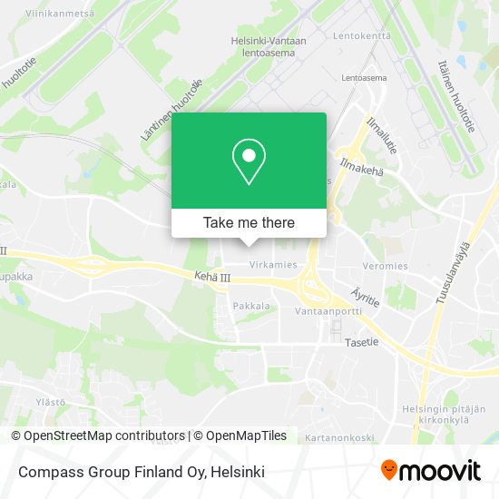 Compass Group Finland Oy map