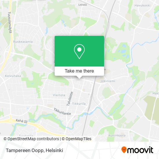 Tampereen Oopp map