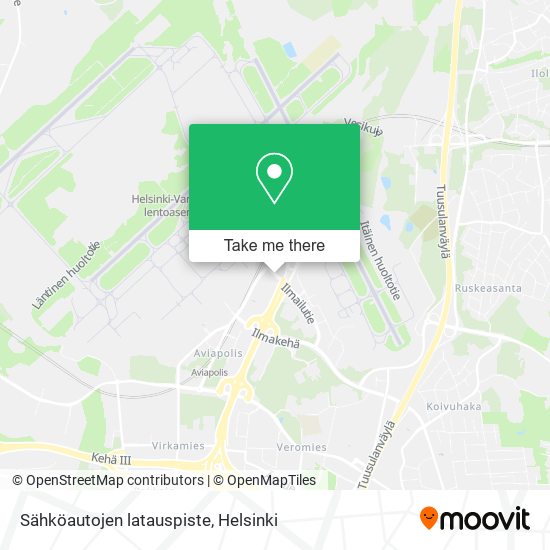 Sähköautojen latauspiste map