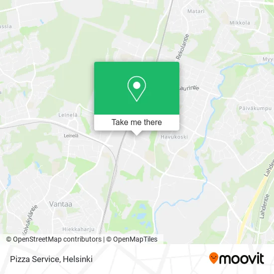 Pizza Service map