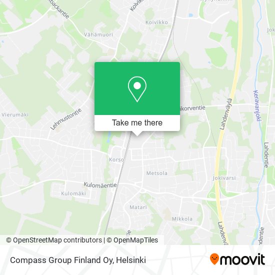 Compass Group Finland Oy map