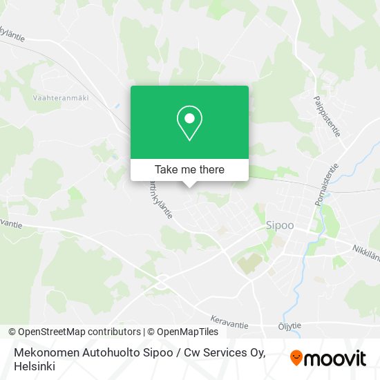 Mekonomen Autohuolto Sipoo / Cw Services Oy map