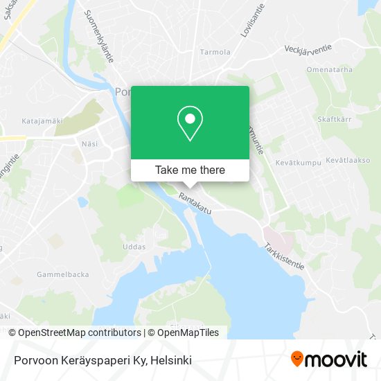 Porvoon Keräyspaperi Ky map