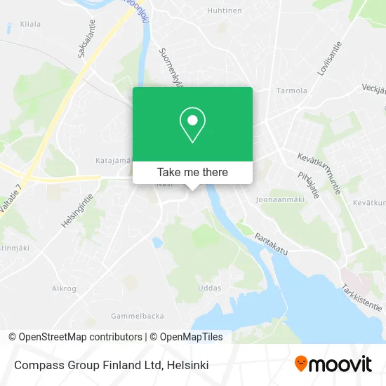 Compass Group Finland Ltd map