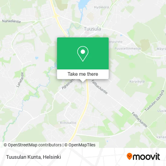 Tuusula Municipality map